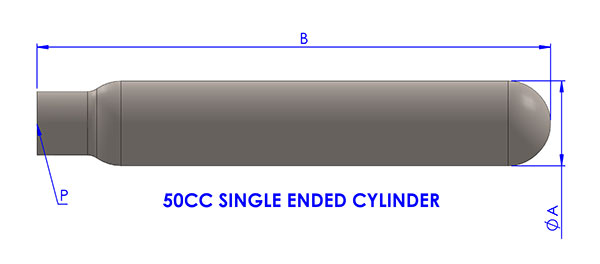 Spun and 316 Stainless Steel Cylinder - Sample Cylinders