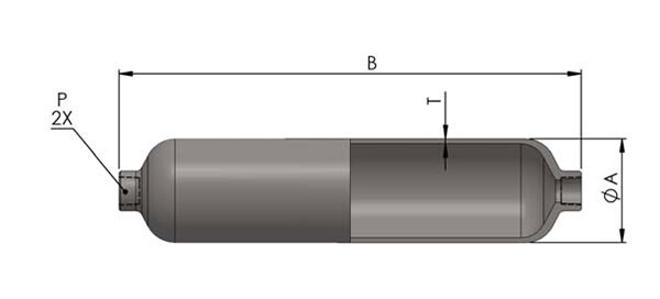 Spun and 316 Stainless Steel Cylinder - Sample Cylinders