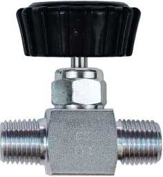 Stainless Steel Mini Valves with PEEK™ Seats - 1/4" NPT Male to Male