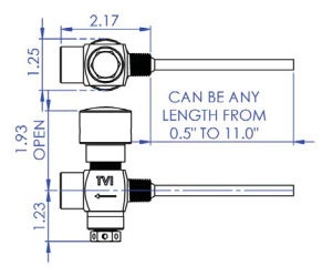 Stainless Steel Mini Valves for Liquid Propane Service With Built-in Rupture Disc and Outage Tube Diagram 2