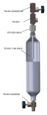 DOT 3E & SP-16195 - 316 Stainless Steel Cylinder